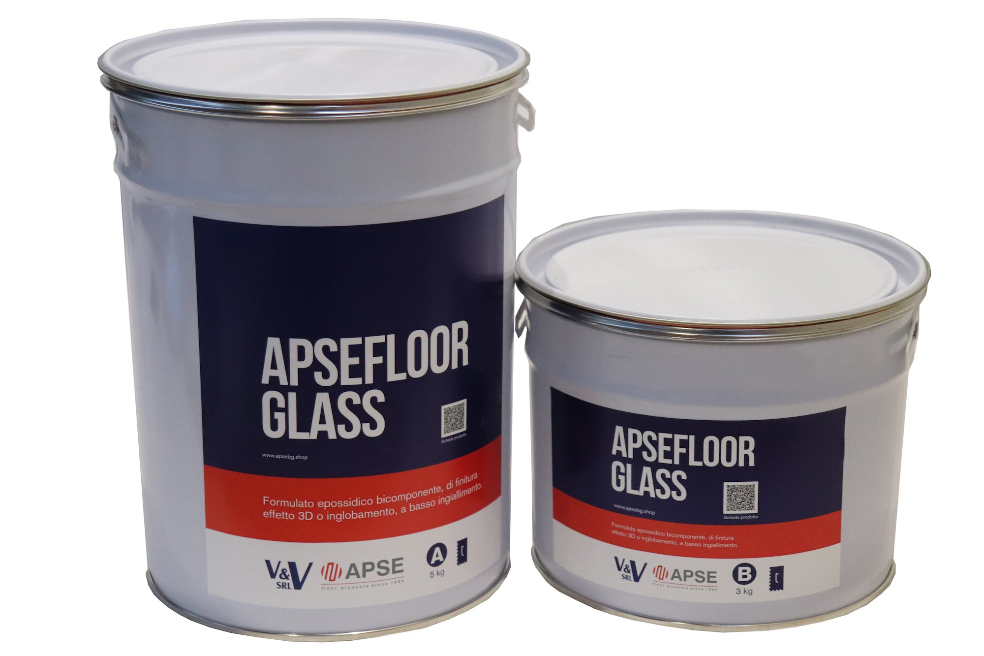 APSEFLOOR GLASS autolivellante epossidico trasparente per colata o finitura