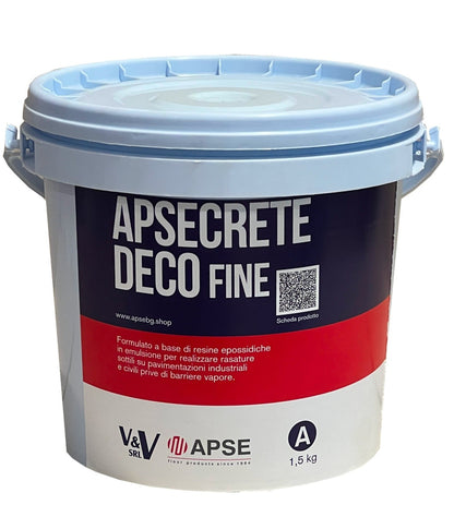 APSECRETE DECO FINE  Rasante decorativo epossidico base acqua